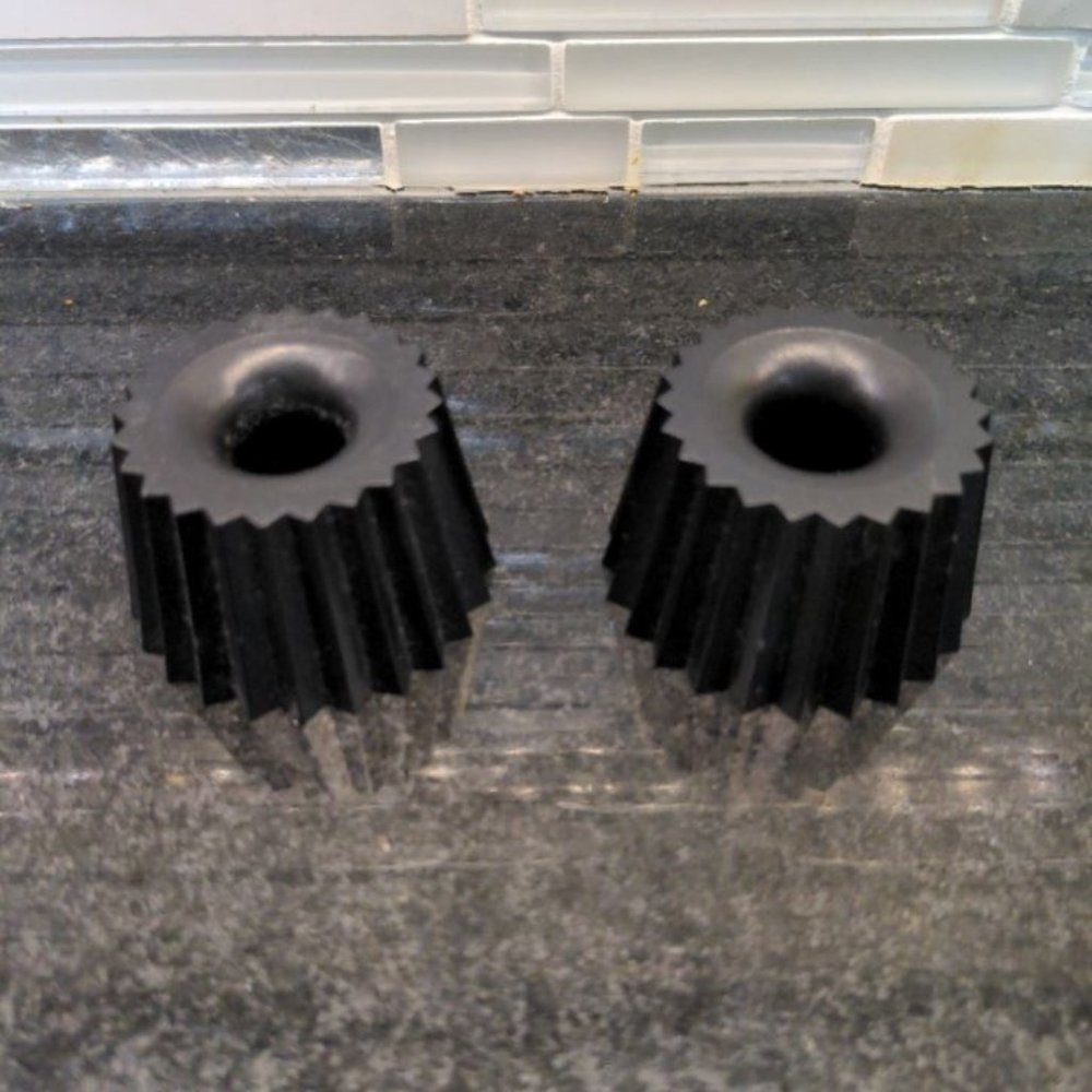 Toothbrush Or Razor Stand BLACK DECORATIVE FLYING TIGER SET OF 2